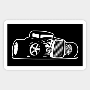 Hot Rod Cartoon Magnet